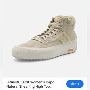 NWT Brandblack Capo faux shearling sneaker